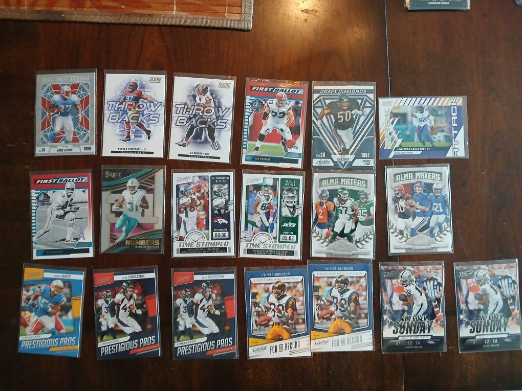 Football Inserts Cards