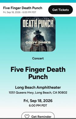 Five Finger Death Punch & Cody Jinks