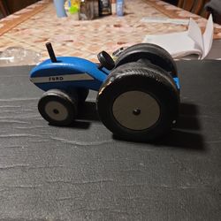 Vintage Wooden Toy Tractor 