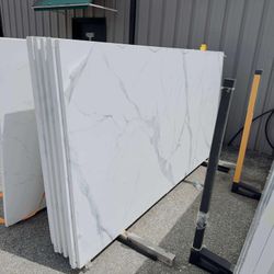 QUARTZ STONE SLABS JUMBO IN CALACATTA MARBLE 📏Each slabs cover 55.1 sq.ft, Thickness 3 cm 🔥Price $799 per Slab🔥 