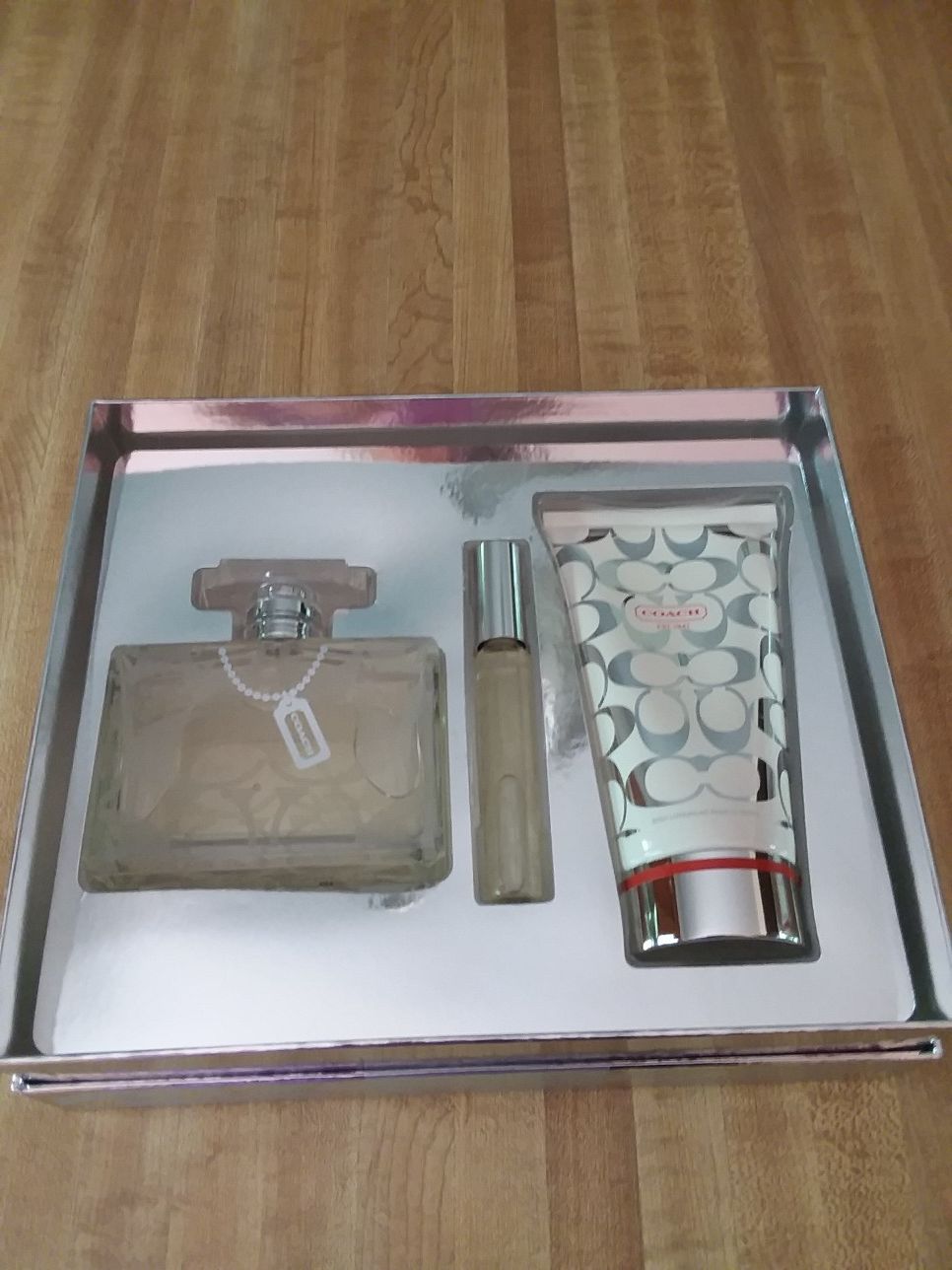 Coach perfume & lotion set in gift box