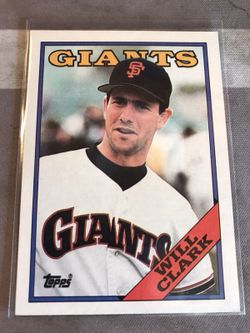 Will Clark 1988 topps baseball card #350