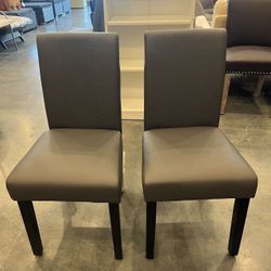 Brand-new Faux Leather Dining Chairs/ $80 For A Pair