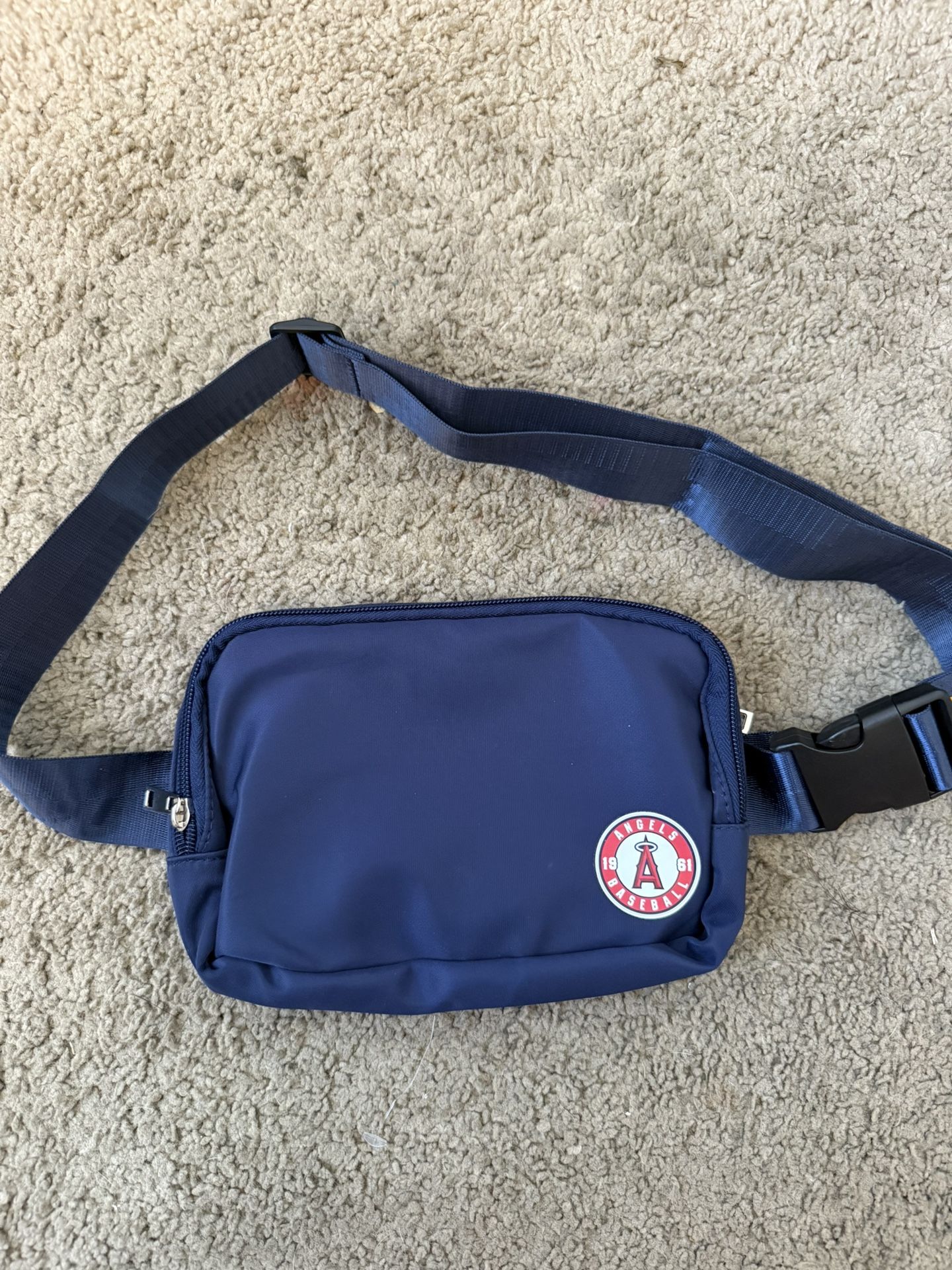 Angels baseball navy blue fanny pack