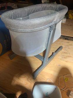 Make a offer Baby Bassinet with Mesh Sides and Stand