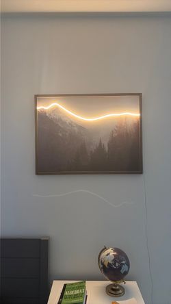 Light up Mountain Wall Potrait