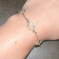 Gold Plated, And Diamond Bracelet