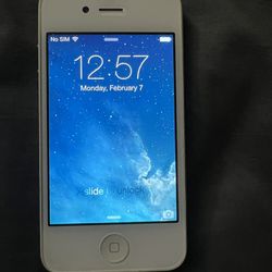 Unlocked Iphone 4 (white) 