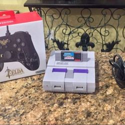 SNES Retro Gaming System With Brand New Controller 