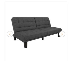 Ashley Furniture  -  Futon and Lounger in grey linen, NEW in box