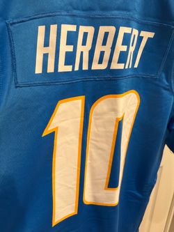 Chargers #10 Justin Herbert Nike Powder Blue Player Game Jersey  SIZE: MENS SMALL