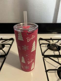 Barbie Tumbler With Straw