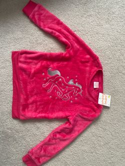 Jumping Beans Girls Pink Fleece Unicorn Sweatshirt