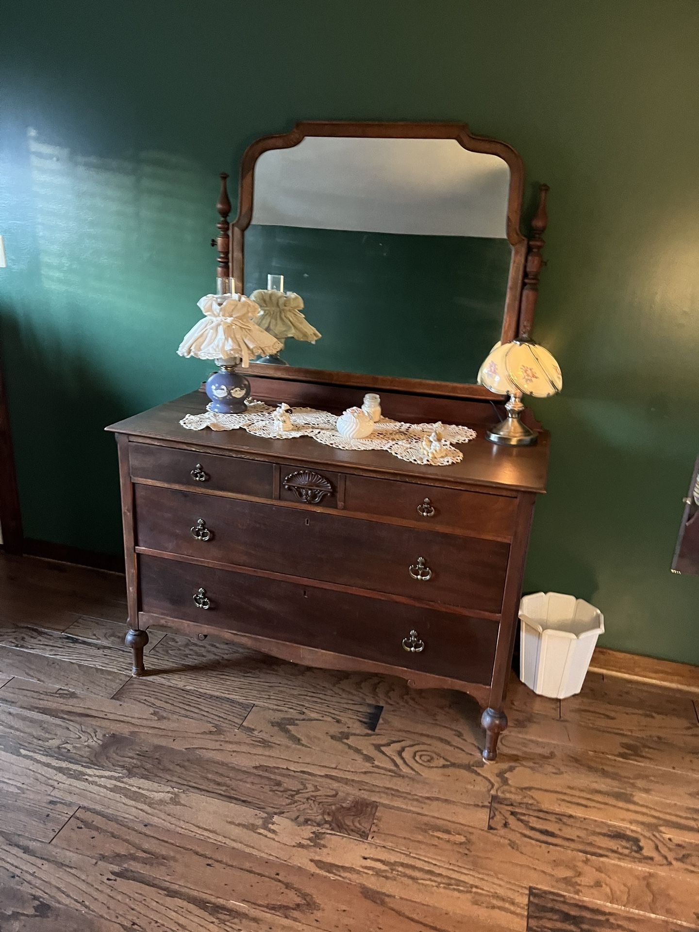 Antique Dresser And Twin Beds