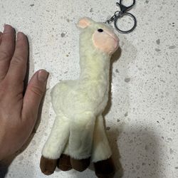 Cute Llama Stuffed Animal Keychain