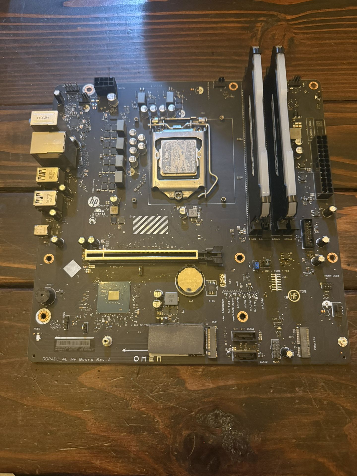 Mother Board With CPU And Ram
