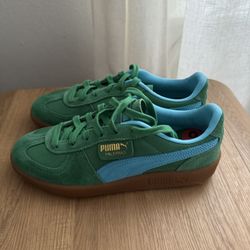 Puma Palermo Vintage Update Archive Green Bright Aqua (US M 6)