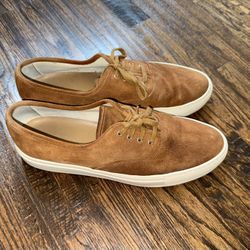 Common Projects Four-Hole Brown Suede Low-Top Sneakers Size EU 44 - US 11