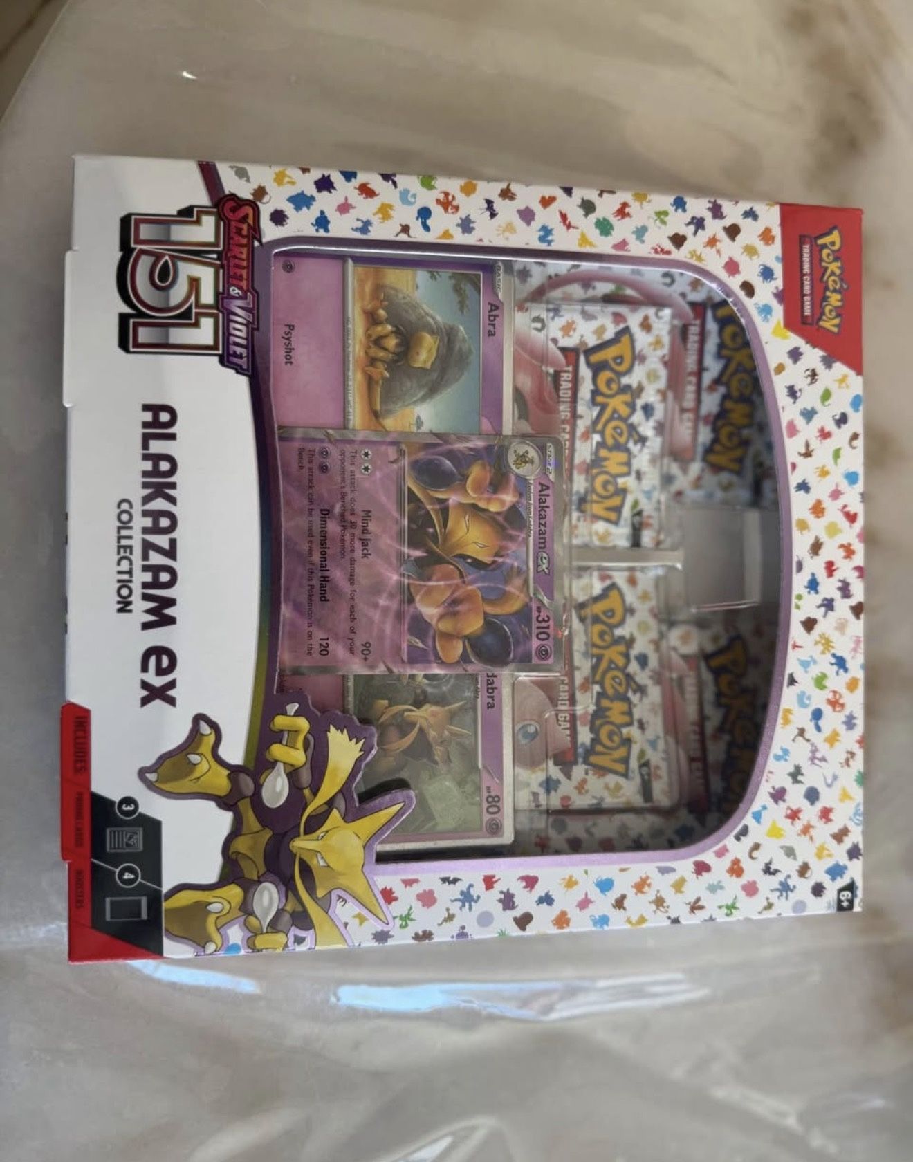 TCG Scarlet & Violet Pokemon 151 Alakazam ex Collection Box Sealedy