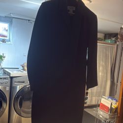 Women’s Black Leather Alfani Coat