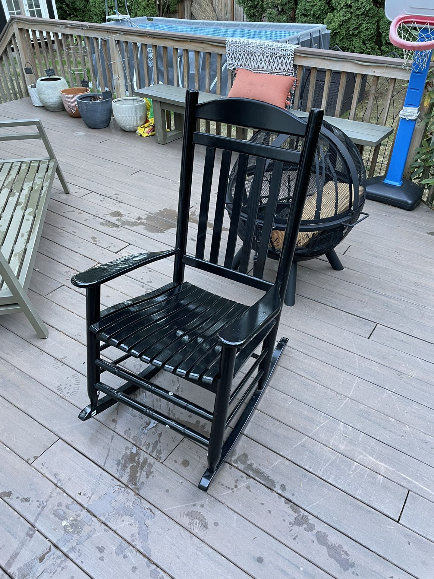 Lowe’s All Black Rocking Chair