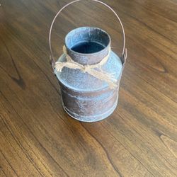 Vintage Galvanized Milk Can
