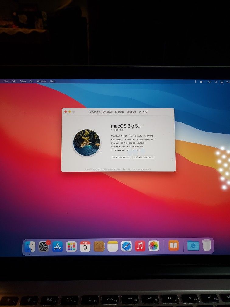 MacBook Pro ( Retina, 15-inch, Mid 2014)