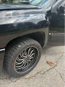 6 lug 24” rims and tires