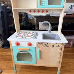 Wooden Play Kitchen