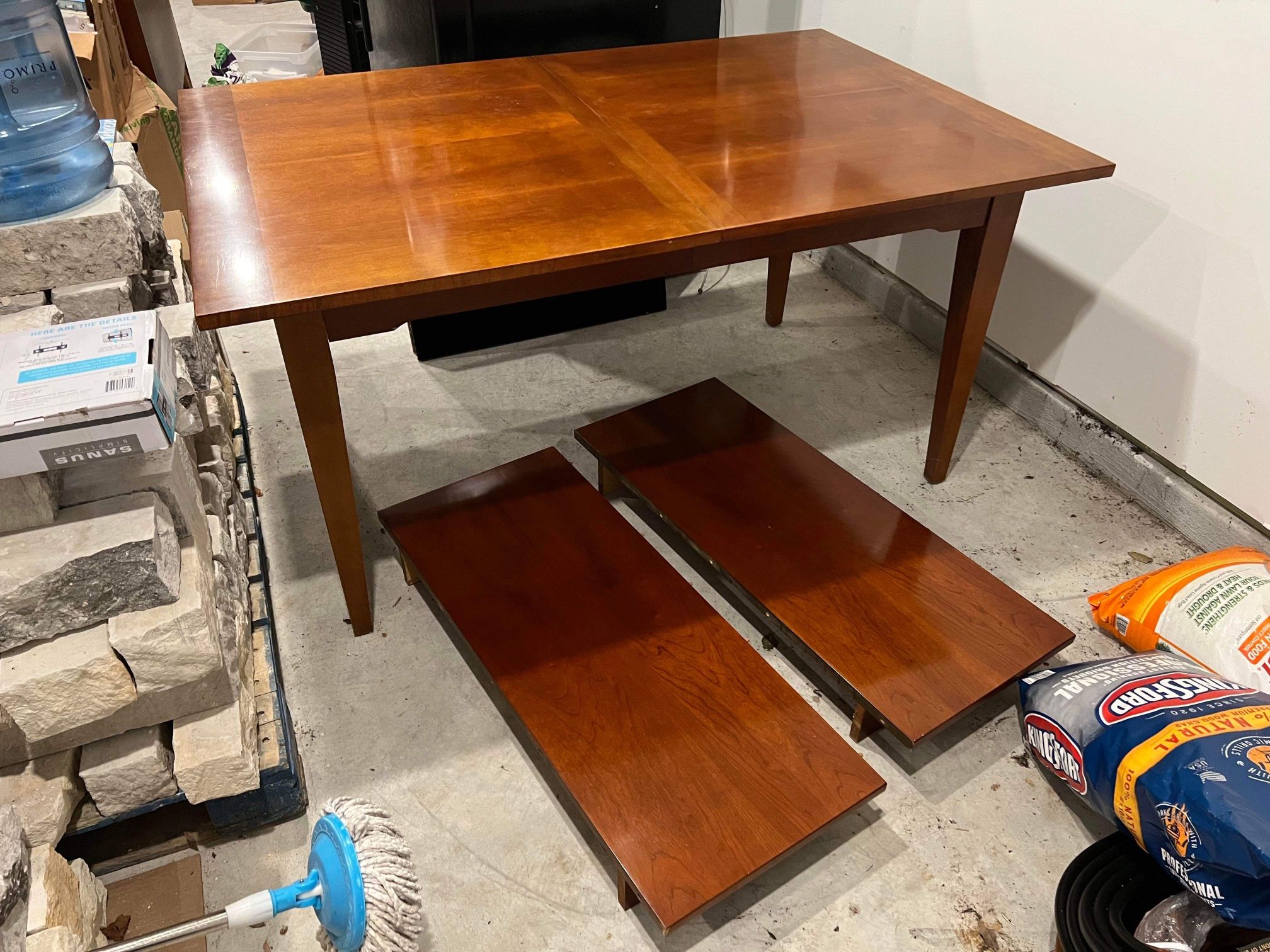 Solid Wood Dining Table – Seats 8–12 – $225