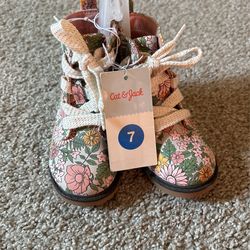 Cat & Jack Floral Giovanna Toddler Size 7