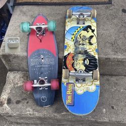 Apple Airpods & 2 Skateboards