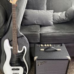 Squier Precision Base And Fender Amp 