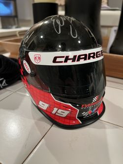 Autographed miniature NASCAR helmet