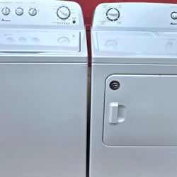 Amana Washer & Dryer 
(Works Great)
Comes w/Warranty 
Delivery Available 

Our store is located at:
1260 Highway 85 North 
Fayetteville,  GA