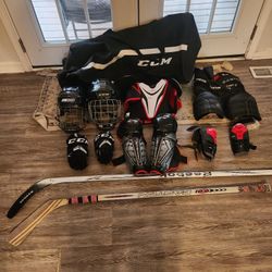 FULL HOCKEY EQUIPMENT  For Young Kid