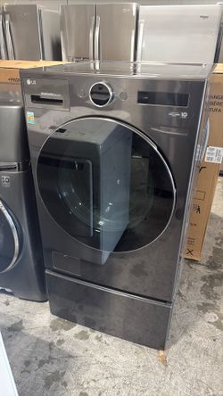LG All in One Washer Electric Dryer 110V with Pedestal