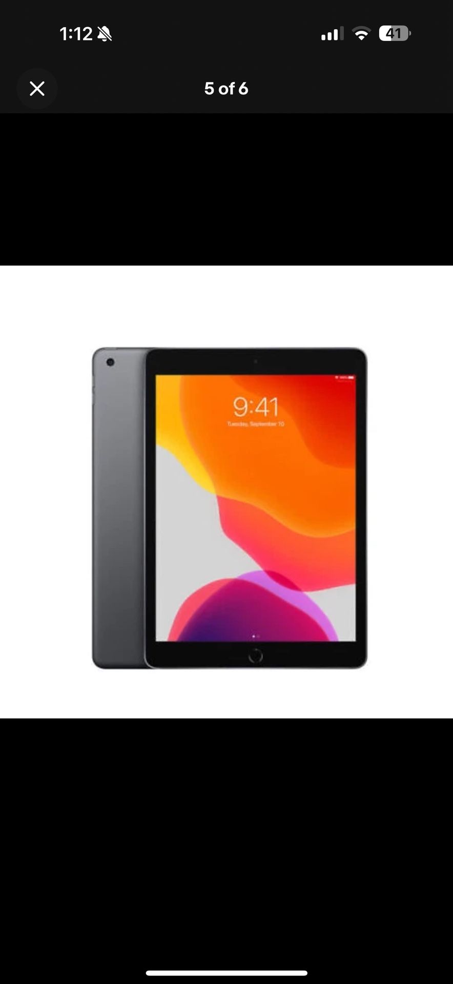 Apple iPad 7th Gen - 32GB - Wi-Fi Only - Very Good