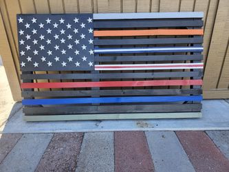 1st Responders Flag - Woodcraft