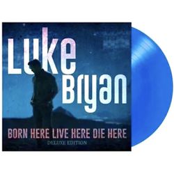 Luke Bryan Born Here Live Here Die Here LP Deluxe Blue Vinyl Record