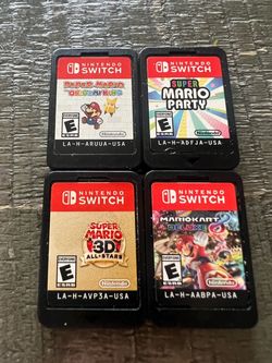 Paper Mario kart 8 deluxe Super Mario Party Super Mario 3D all stars Nintendo Switch
