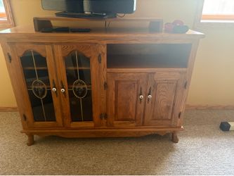 Oak tv stand