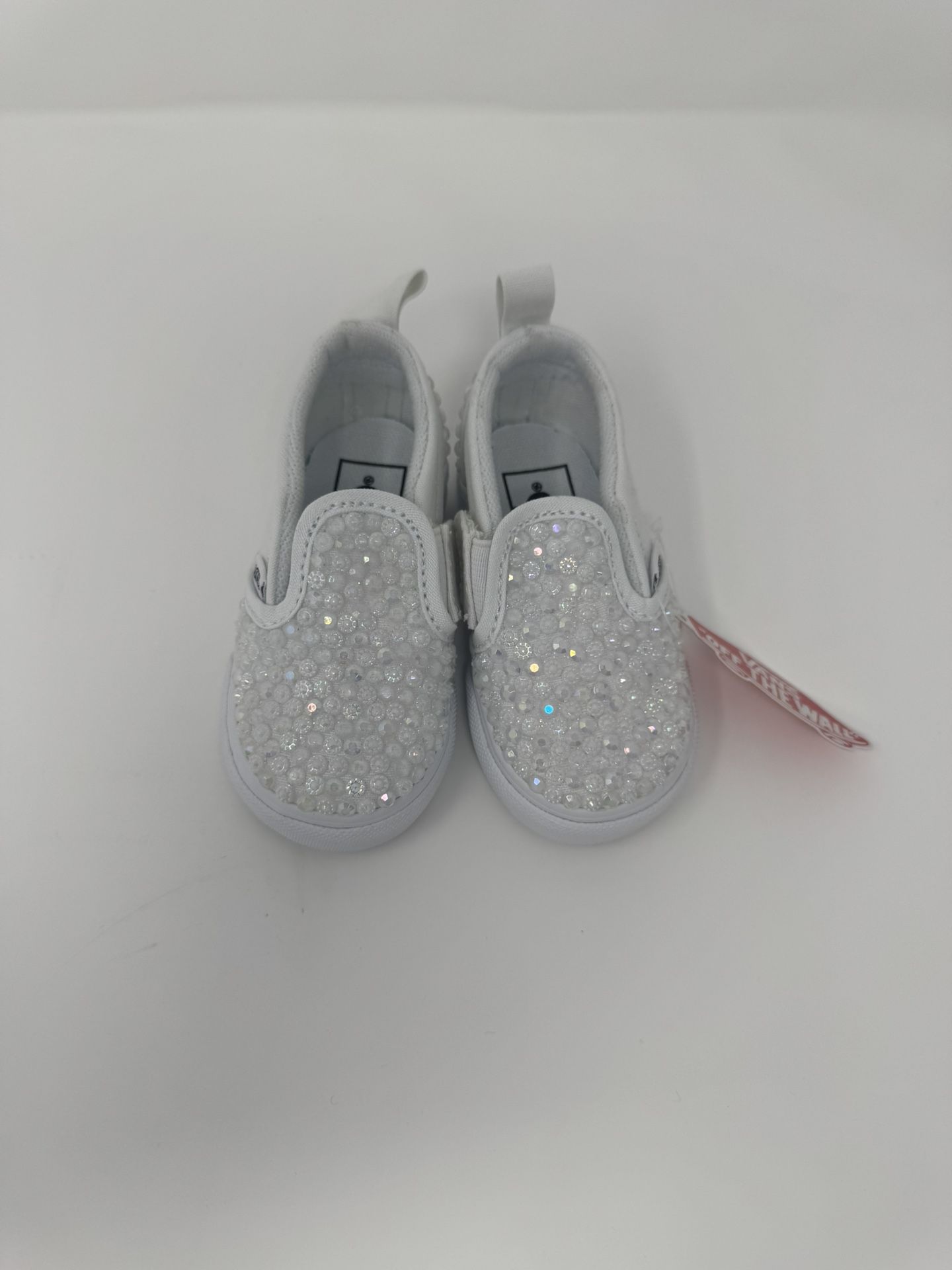 Custom Bedazzle vans Slip Ons