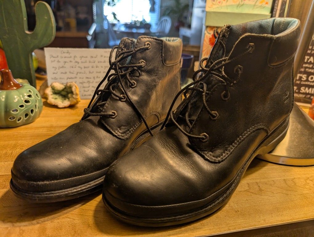 Boots, Black Leather