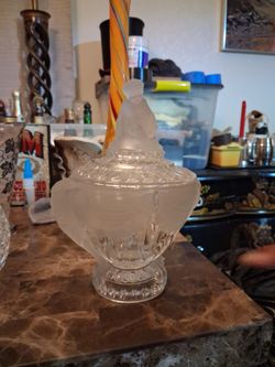 Baccarat Crystal Elephant handled vase