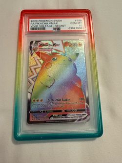 PSA 10 Pikachu VMAX Rainbow Secret Rare 188/185