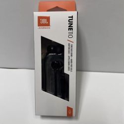 JBL TUNE 110 Harman In-Ear Wired Headphones with One-Button Remote -  Black New  earphones Wired headphones cords earbuds with BOX - T 110 JBL