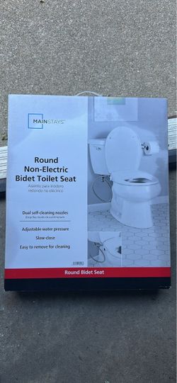 2 Mainstays Round Non-Electric Bidet Toilet Seat