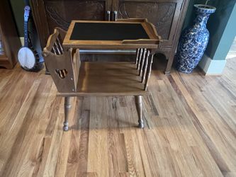 Mid Century Maple Lamp Table
