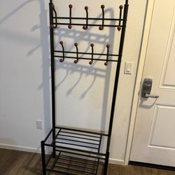 Coat and shoe rack